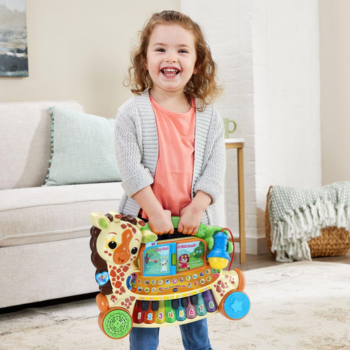 Piano De Brinquedo Vtech Zoo Jamz Giraffe Com 20 Músicas Por