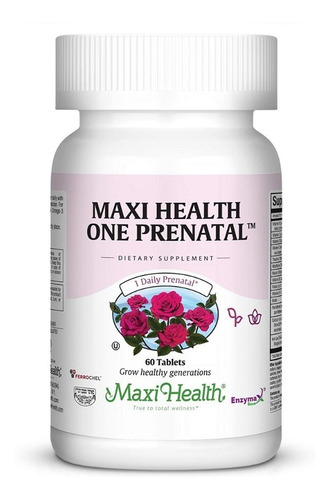 Prenatal Uno 60 Tab Maxi Health - Unidad a $3965