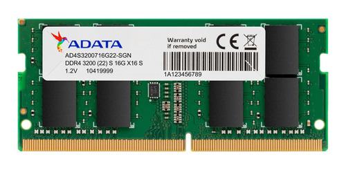 Memoria Ram Adata Ad4s320016g22-sgn Sodimm Ddr4 16gb 3200mhz