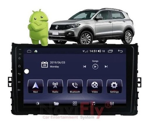 Kit Multimidia T Cross Novo Polo Android Carplay 4g 2+32gb