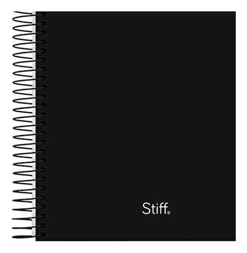Kit 4 Caderno Universitário 1 Matérias Stiff Slim Jandaia Cor Preto