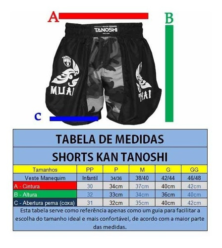 Imagem 6 de 6 de Kit 4 Shorts Muay-thai Kan - Estampado Direto Tanoshi