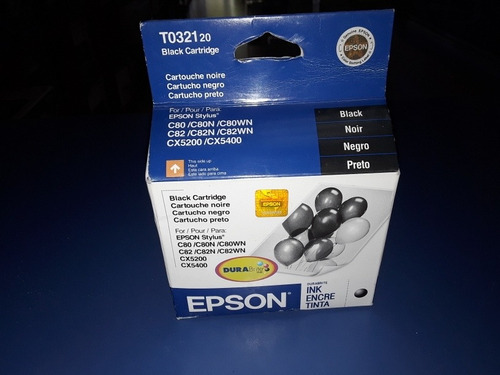 Cartucho De Tinta Epson To321 20 Negro