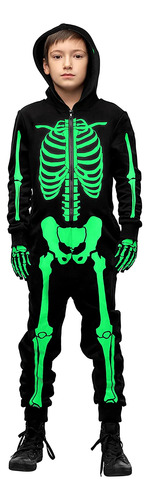 Disfraces De Esqueleto De Halloween Para Niños Talla L