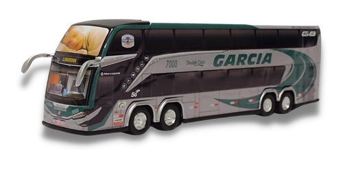 Miniatura Ônibus Garcia Double Class G8 2 Andares 30cm