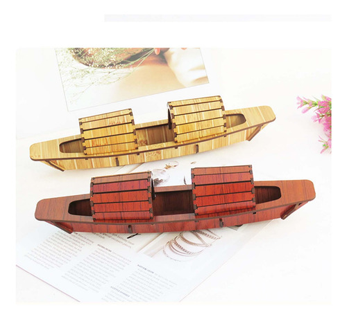 Barco De Madera Clásico 3d Puzzle Juguetes Centro De Mesa B