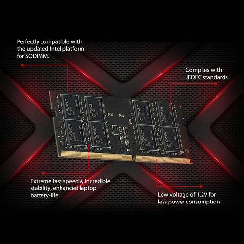 Imagen 4 de 4 de Memoria Ram Silicon Power Ddr4 16gb 3200mhz 260 Pin Gaming