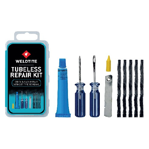 Weldtite Kit De Reparacion Tubeless, Desarmador, Mechas, Etc
