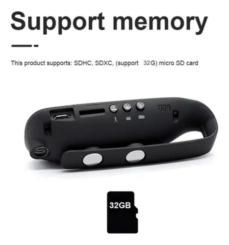 Nueva Cámara Corporal Portátil Hd 1080p Pocket Cam /&z
