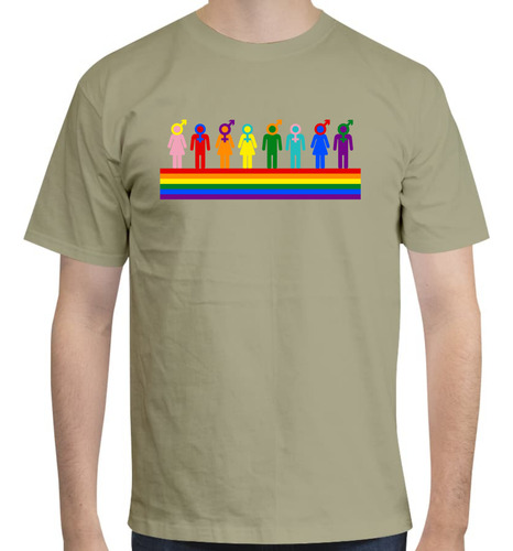 Playera Manga Corta Diseño Lgbtq+ - Pride - Love