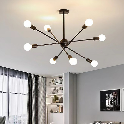 Lámpara De Techo Decorativas Colgantes Industrial De 8 Luces
