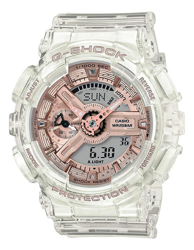 Reloj G-shock Gma-s110sr-7a Resina Mujer Transparente