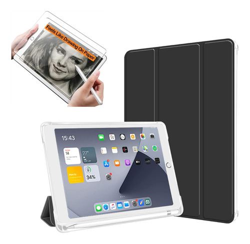 Mica Paperlike + Funda Para iPad 10th 10.9 Inch A2696/a2757