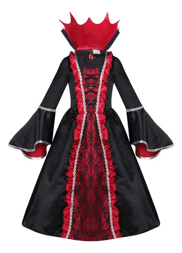 Disfraz Yolsun Vampire Queen Para Halloween, Niñas De 10 A 1