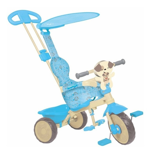Triciclo Infantil Velobaby Fisher Price Azul Bandeirante