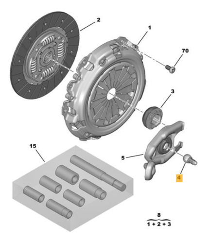 Rotula Horquilla De Embrague Citroen Berlingo C3 C4 Lounge
