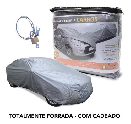 Capa P/ Cobrir Carro Cross Fox Forro/ Cadeado | Caftc1