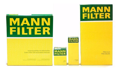 Kit 4 Filtros Mann Volkswagen Golf 2015 - 2016 1.4 Mann