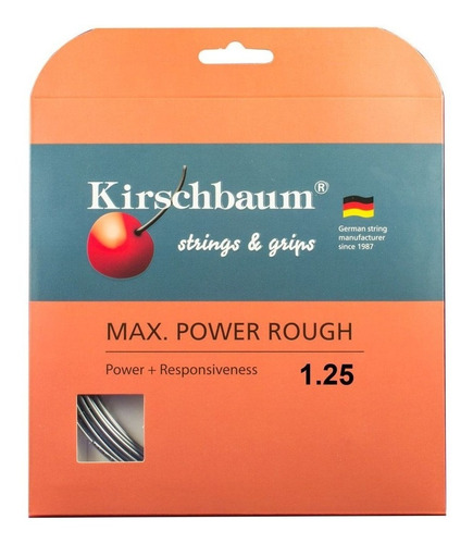 Set Individual Tenis Cuerda Kirschbaum Max Power Rough 1.25