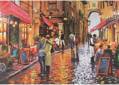 Rompecabezas 1000 Piezas Coffee Alley Calles De Paris 50x70 