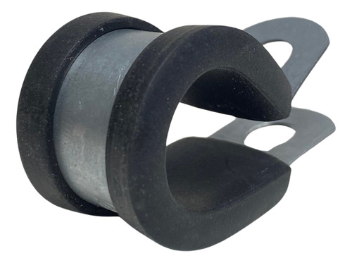 Abraçadeira Aço Emborrachada Suporte Com Borracha 12mm 4un