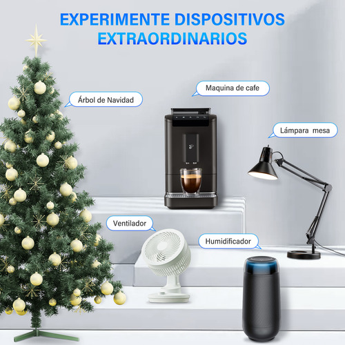 2 Pcs Enchufe Inteligente Oval Wifi Smart Plug Alexa Google