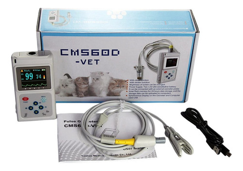 Oxímetro de Pulso Para Uso Veterinario Contect