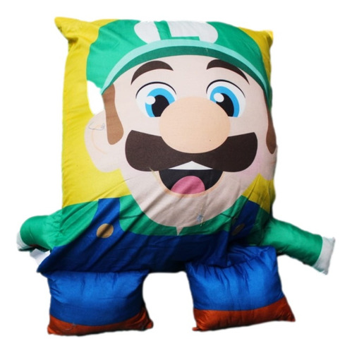 Almohada Super Mario Divertida Manos Y Pies 60 X 45 Cms