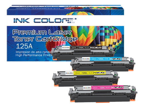 4 Toner Genericos Para Impre Hp Cm1312 Cm1312nfi Cp1215 125a