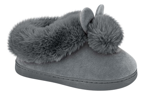 Pantufla Cerrada Confort Love To Lounge Gris Mujer Spl