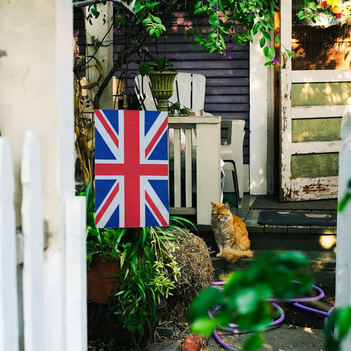 Banderas De Jardin Syii British Union Jack De 12 X 18 Pul...