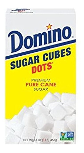 Domino Premium Pure Cane Sugar Cubes Dots, 1 Libra Caja