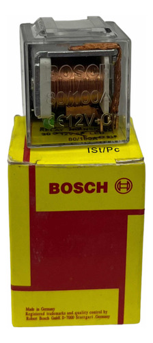 Relay Bosch 12v 80/100 Amp (5 Patas) + Conector Cerámico 