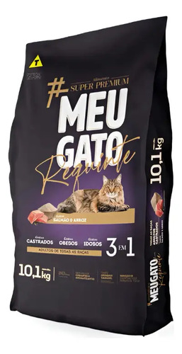 Ração para Gato Adulto Castrado de Salmão e Arroz 10.1 Kg