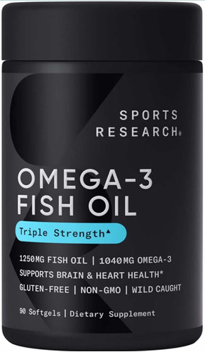 Omega 3 Fish Oil Epa Dha Aceite De Pescado Sports Research