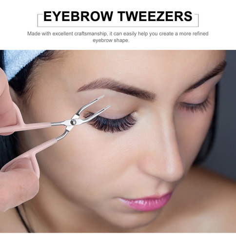 Pinzas Para Cejas Con Forma De Tijera, Herramienta De Bellez