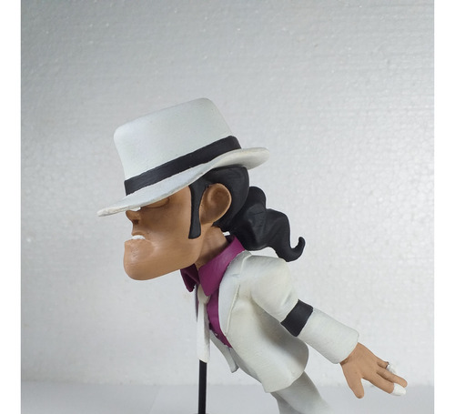 Estátua Michael Jackson Moonwalker Custom Impressa Em Pla