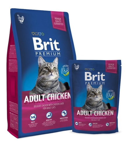 Brit Premium Gato Adulto 8kg Con Regalo (40% Pollo)