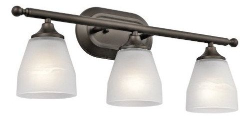 Lámpara De Tocador Kichler Ansonia 23 De 3 Luces Con Grabado