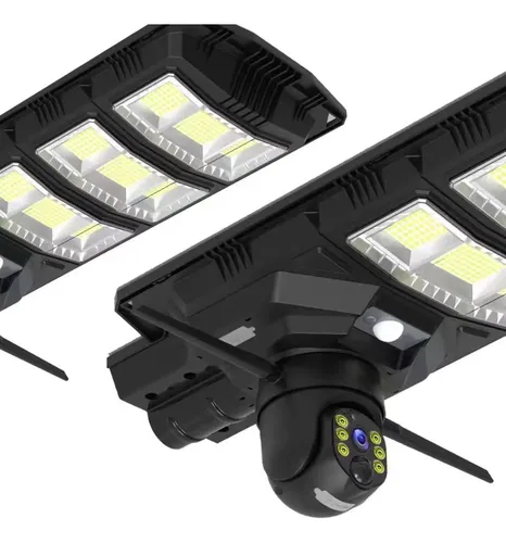Foco Solar Con Camara Wifi App 2 En 1 Fullhd Vision Nocturna Luz Blanco frío