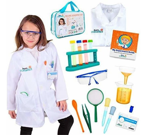 Born Toys Kits De Ciencia Para Niños Con Bata De Laboratori