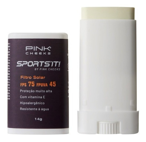 Imagem 1 de 3 de Sports'it Protetor Solar Fps75 Bastão Pink Cheeks 14g Facial
