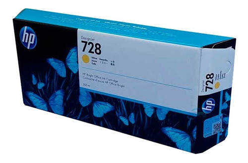 Tinta Hp F9k15a (728a) 300ml Amarillo Original