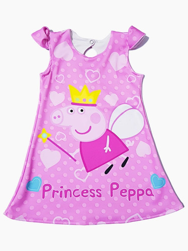 Vestido Moda Para Nenas Peppa Pig + Carterita De Regalo