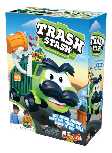Juego Goliath Trash Stash: Llena Un Basurero, Miralo Volcar