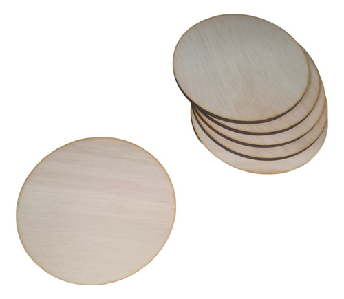 Circulo De Madera 9 Cm Terciado Euca 50 Unidades