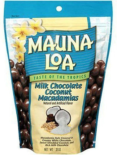Mauna Loa Macadamias, Leche De Coco Del Chocolate, Paquetes 