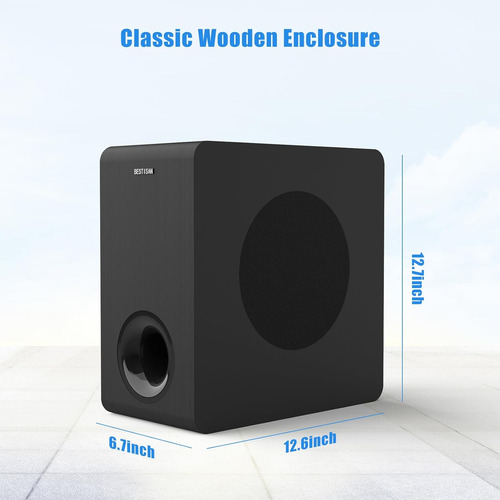 Subwoofer De Audio Domestico Bestisan Powered 6.5, Sonido...