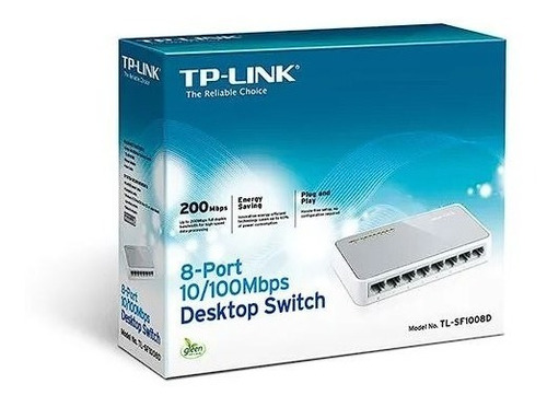 Switch Tp-link Tl-sf1008d 8 Puertos 10/100 Mbps Como Nuevo