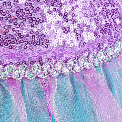 Disfraz De Sirena De Princesa Ariel Vestido Verano Para Niñas Fiesta Cumpleaños Carnaval De Rol Halloween
